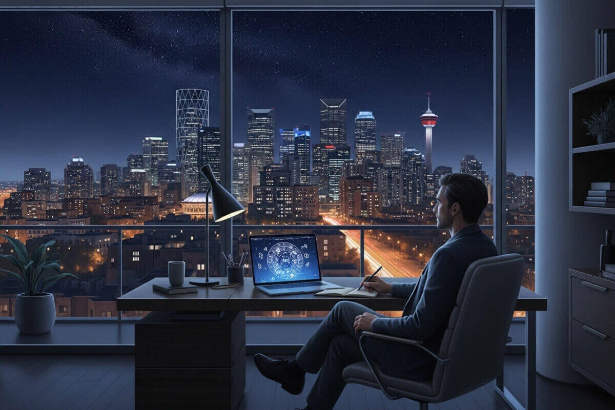 A guide to astrology and getting a professional natal chart reading in Calgary.