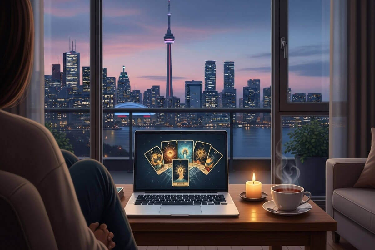 A guide to finding the best online tarot reading in Toronto from the comfort of home.